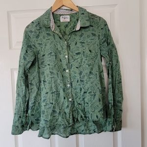 Holding Horses-Anthropologie Womens Semi Sheer Buttondown Top